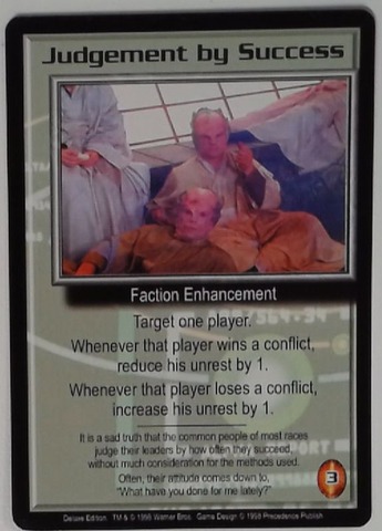 Judgement by Success - Uncommon